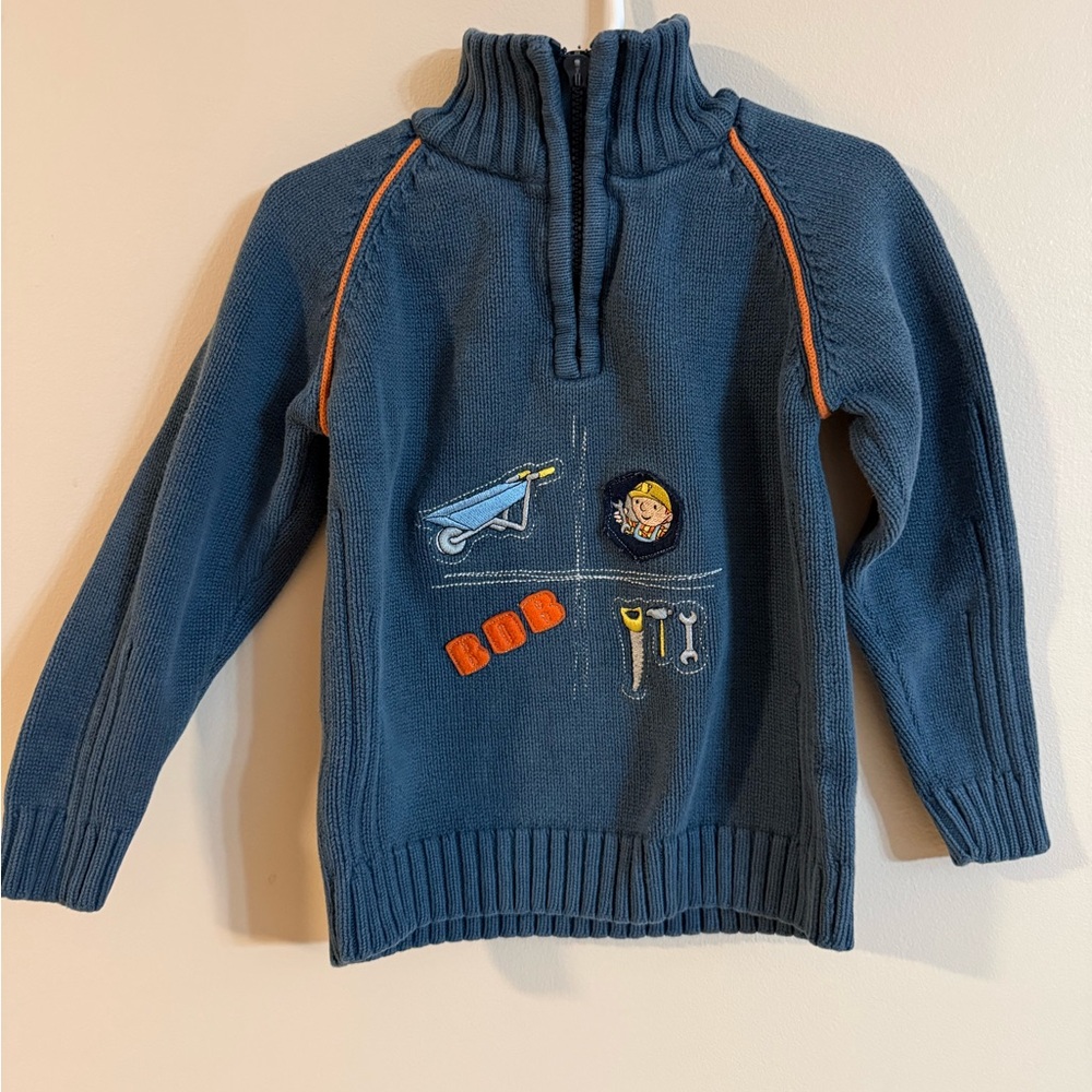 Bob the Builder Kids Pullover Sweater with Tool Appliqués 2T